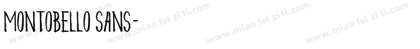 MONTOBELLO SANS字体转换